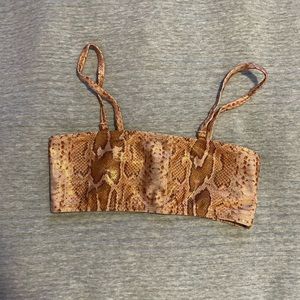 IHeartRaves sparkly snakeskin print tube top